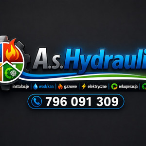 AS Hydraulika (INSTALACJIE WOD/KAN, INSTALACJIE GAZOWE, INSTALACJIE POMP CIEPŁA INSTALACJIE ELEKTRYCZNE, INSTALACJIE REKUPERACJI