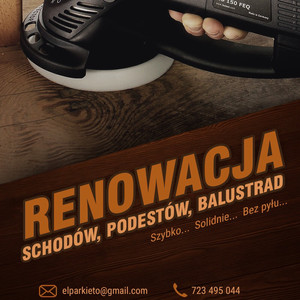 El Parkieto Cyklinowanje parkietu i podłóg. Cyklinowanie i renowacje schodów.