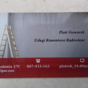 Usługi Remontowo Budowlane  Piotr Goworek