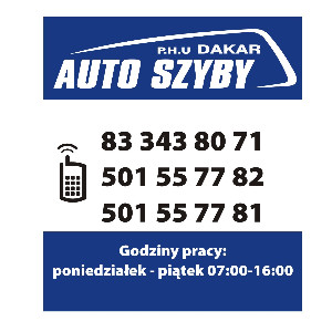 Auto-Szyby Dakar - Plandeki